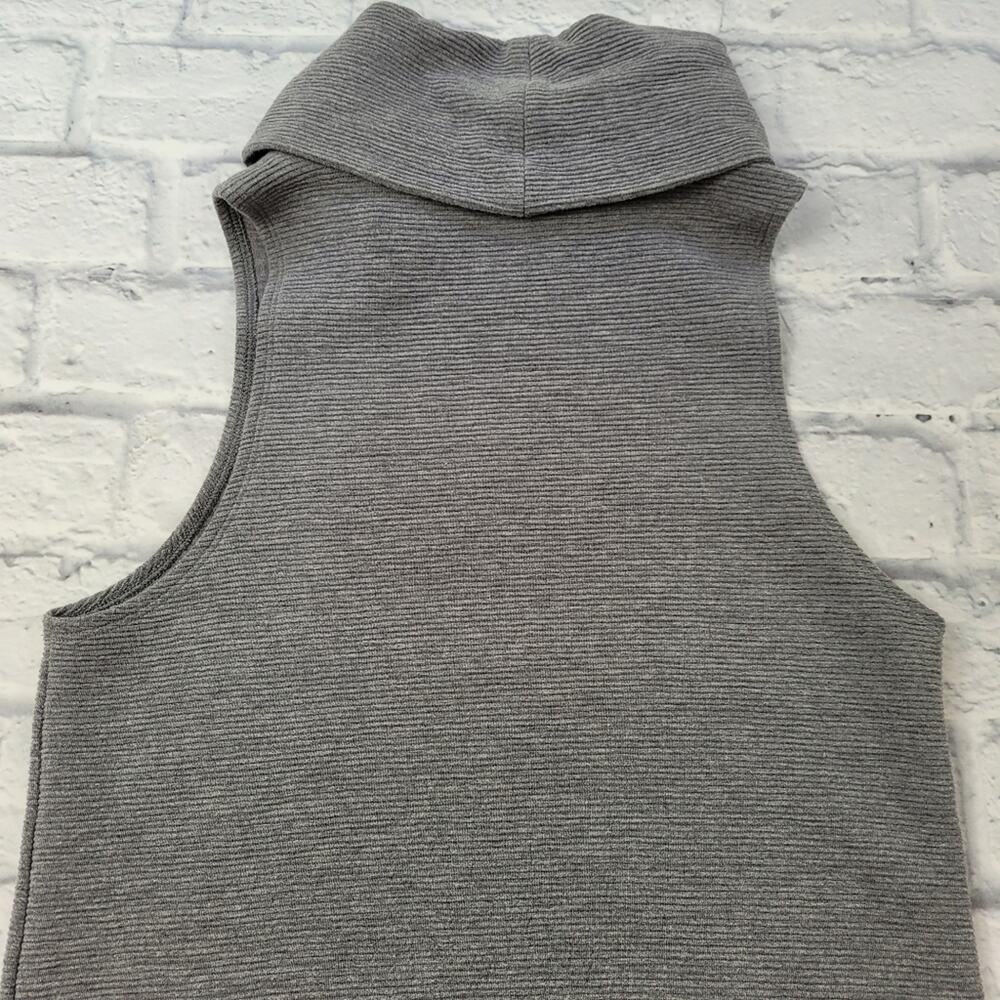Banana Republic Gray Cowl Neck Sleeveless Knit Dress size Medium - Picture 12 of 15